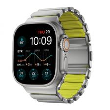 Curea Nomad Stratos Volt FKM compatibila cu Apple Watch Ultra 49mm, Silver