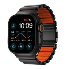Curea Nomad Stratos FKM compatibila cu Apple Watch Ultra 49mm, Negru / Orange