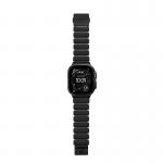 Curea Nomad Stratos Icy Blue Glow compatibila cu Apple Watch 45/46/49mm, Negru / Albastru 3 - lerato.ro