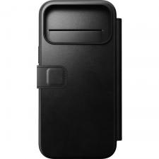 Huse si carcase iPhone 17 Pro Max, Husa flip cover din piele NOMAD Modern Leather Folio compatibila cu iPhone 17 Pro Max, Negru, lerato.ro