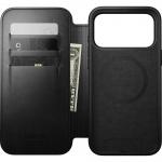 Husa flip cover din piele NOMAD Modern Leather Folio compatibila cu iPhone 17 Pro Max, Negru 8 - lerato.ro