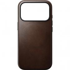Huse si carcase iPhone 17 Pro, Husa din piele Horween Nomad Modern Leather cu MagSafe compatibila cu iPhone 17 Pro, Rustic Brown, lerato.ro