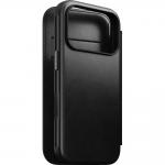 Husa flip cover din piele Nomad Folio cu MagSafe compatibila cu iPhone 17 Pro, Negru 4 - lerato.ro