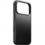 Husa din piele naturala Nomad Traditional Horween Leather cu MagSafe compatibila cu iPhone 17 Pro, Negru 3 - lerato.ro