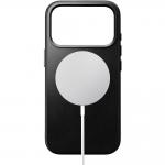 Husa din piele naturala Nomad Traditional Horween Leather cu MagSafe compatibila cu iPhone 17 Pro, Negru 4 - lerato.ro