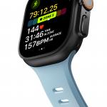 Curea din cauciuc Nomad Tempo Tidal compatibila cu Apple Watch Ultra 49mm, Albastru 7 - lerato.ro