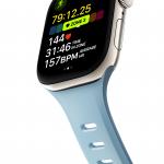 Curea din cauciuc Nomad Tempo Tidal compatibila cu Apple Watch 41/42mm, Albastru 6 - lerato.ro