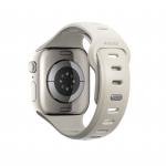 Curea din cauciuc Nomad Tempo Driftwood compatibila cu Apple Watch 41/42mm, Gri 3 - lerato.ro