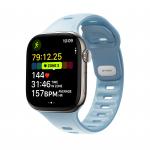 Curea din cauciuc Nomad Tempo Tidal compatibila cu Apple Watch 45/46mm, Albastru 2 - lerato.ro
