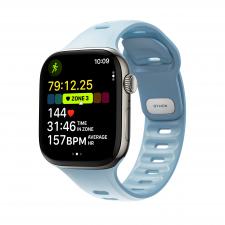 Curea din cauciuc Nomad Tempo Tidal compatibila cu Apple Watch 45/46mm, Albastru