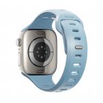 Curea din cauciuc Nomad Tempo Tidal compatibila cu Apple Watch 45/46mm, Albastru 3 - lerato.ro