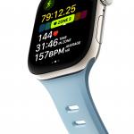 Curea din cauciuc Nomad Tempo Tidal compatibila cu Apple Watch 45/46mm, Albastru 6 - lerato.ro