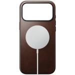 Husa Nomad Modern Leather Case Horween cu MagSafe compatibila cu iPhone 18 Pro Max / 17 Pro Max, Rustic Brown 3 - lerato.ro