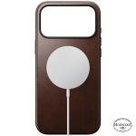 Husa Nomad Modern Leather Case Horween cu MagSafe compatibila cu iPhone 18 Pro Max / 17 Pro Max, Rustic Brown 4 - lerato.ro