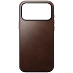 Husa Nomad Modern Leather Case Horween cu MagSafe compatibila cu iPhone 18 Pro Max / 17 Pro Max, Rustic Brown 2 - lerato.ro