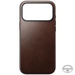 Husa Nomad Modern Leather Case Horween cu MagSafe compatibila cu iPhone 18 Pro Max / 17 Pro Max, Rustic Brown 6 - lerato.ro