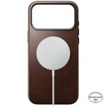 Husa Nomad Traditional Leather Case Horween cu MagSafe compatibila cu iPhone 18 Pro Max / 17 Pro Max, Rustic Brown 4 - lerato.ro