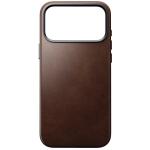 Husa Nomad Traditional Leather Case Horween cu MagSafe compatibila cu iPhone 18 Pro Max / 17 Pro Max, Rustic Brown 2 - lerato.ro