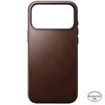 Husa Nomad Traditional Leather Case Horween cu MagSafe compatibila cu iPhone 18 Pro Max / 17 Pro Max, Rustic Brown 6 - lerato.ro