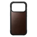 Husa Nomad Rugged Leather Case Horween cu MagSafe compatibila cu iPhone 18 Pro / 17 Pro, Rustic Brown 2 - lerato.ro