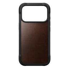 Huse si carcase iPhone 18 Pro, Husa Nomad Rugged Leather Case Horween cu MagSafe compatibila cu iPhone 18 Pro / 17 Pro, Rustic Brown, lerato.ro