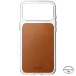 Husa Nomad Clear Leather Case Saddle Horween compatibila cu iPhone 18 Pro Max / 17 Pro Max, Transparent / Maro 6 - lerato.ro