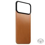 Protectie magnetica Nomad Magnetic Leather Back Cover Horween cu MagSafe compatibila cu iPhone 18 Pro Max / 17 Pro Max, Saddle 5 - lerato.ro