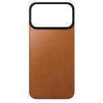 Protectie magnetica Nomad Magnetic Leather Back Cover Horween cu MagSafe compatibila cu iPhone 18 Pro Max / 17 Pro Max, Saddle 2 - lerato.ro