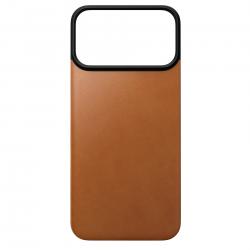 Protectie magnetica Nomad Magnetic Leather Back Cover Horween cu MagSafe compatibila cu iPhone 18 Pro Max / 17 Pro Max, Saddle