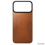 Protectie magnetica Nomad Magnetic Leather Back Cover Horween cu MagSafe compatibila cu iPhone 18 Pro Max / 17 Pro Max, Saddle 7 - lerato.ro
