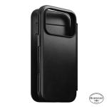 Husa flip cover Nomad Modern Leather Folio Horween cu MagSafe compatibila cu iPhone 18 Pro / 17 Pro, Negru 5 - lerato.ro