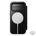 Husa flip cover Nomad Modern Leather Folio Horween cu MagSafe compatibila cu iPhone 18 Pro / 17 Pro, Negru 4 - lerato.ro