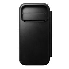 Huse si carcase iPhone 18 Pro, Husa flip cover Nomad Modern Leather Folio Horween cu MagSafe compatibila cu iPhone 18 Pro / 17 Pro, Negru, lerato.ro