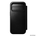 Husa flip cover Nomad Modern Leather Folio Horween cu MagSafe compatibila cu iPhone 18 Pro / 17 Pro, Negru 9 - lerato.ro