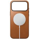 Husa Nomad Modern Leather Case Horween cu MagSafe compatibila cu iPhone 18 Pro Max / 17 Pro Max, Saddle 3 - lerato.ro