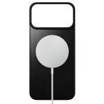 Protectie magnetica Nomad Magnetic Leather Back Cover Horween cu MagSafe compatibila cu iPhone 18 Pro Max / 17 Pro Max, Negru 3 - lerato.ro
