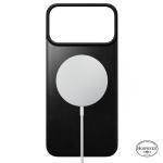 Protectie magnetica Nomad Magnetic Leather Back Cover Horween cu MagSafe compatibila cu iPhone 18 Pro Max / 17 Pro Max, Negru 4 - lerato.ro