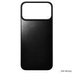 Protectie magnetica Nomad Magnetic Leather Back Cover Horween cu MagSafe compatibila cu iPhone 18 Pro Max / 17 Pro Max, Negru 7 - lerato.ro