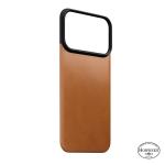 Protectie magnetica Nomad Magnetic Leather Back Cover Horween cu MagSafe compatibila cu iPhone 18 Pro / 17 Pro, Saddle 5 - lerato.ro