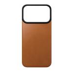 Protectie magnetica Nomad Magnetic Leather Back Cover Horween cu MagSafe compatibila cu iPhone 18 Pro / 17 Pro, Saddle 2 - lerato.ro