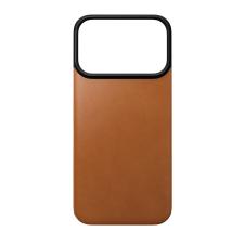 Huse si carcase iPhone 18 Pro, Protectie magnetica Nomad Magnetic Leather Back Cover Horween cu MagSafe compatibila cu iPhone 18 Pro / 17 Pro, Saddle, lerato.ro