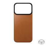 Protectie magnetica Nomad Magnetic Leather Back Cover Horween cu MagSafe compatibila cu iPhone 18 Pro / 17 Pro, Saddle 6 - lerato.ro