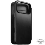 Husa flip cover Nomad Modern Leather Folio Horween cu MagSafe compatibila cu iPhone 18 Pro Max / 17 Pro Max, Negru 5 - lerato.ro