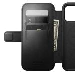 Husa flip cover Nomad Modern Leather Folio Horween cu MagSafe compatibila cu iPhone 18 Pro Max / 17 Pro Max, Negru 12 - lerato.ro