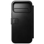 Husa flip cover Nomad Modern Leather Folio Horween cu MagSafe compatibila cu iPhone 18 Pro Max / 17 Pro Max, Negru 7 - lerato.ro