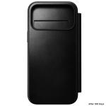 Husa flip cover Nomad Modern Leather Folio Horween cu MagSafe compatibila cu iPhone 18 Pro Max / 17 Pro Max, Negru 9 - lerato.ro