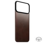 Protectie magnetica Nomad Magnetic Leather Back Cover Horween cu MagSafe compatibila cu iPhone 18 Pro Max / 17 Pro Max, Rustic Brown 5 - lerato.ro