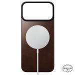 Protectie magnetica Nomad Magnetic Leather Back Cover Horween cu MagSafe compatibila cu iPhone 18 Pro Max / 17 Pro Max, Rustic Brown 4 - lerato.ro