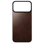 Protectie magnetica Nomad Magnetic Leather Back Cover Horween cu MagSafe compatibila cu iPhone 18 Pro Max / 17 Pro Max, Rustic Brown 2 - lerato.ro