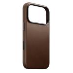 Husa Nomad Traditional Leather Case cu MagSafe compatibila cu iPhone 18 Pro / 17 Pro, Maro 4 - lerato.ro
